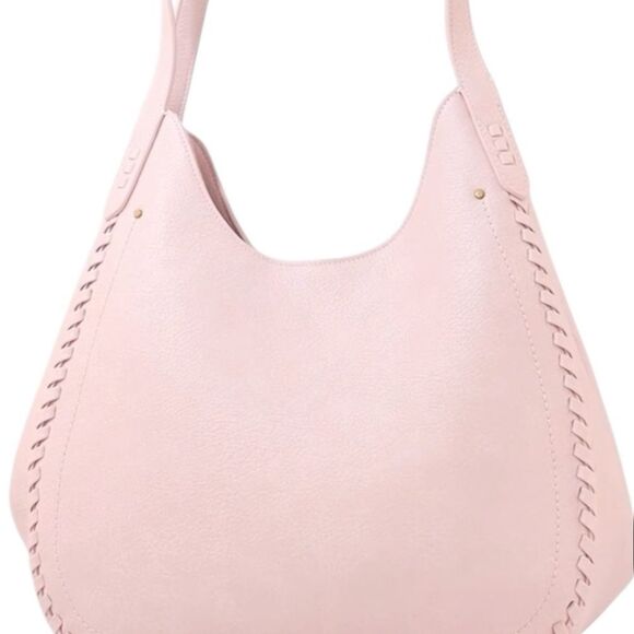 Style & Co Whip-Stitch Soft 4-Poster Tote Pink Women's Bag - Picture 1 of 10